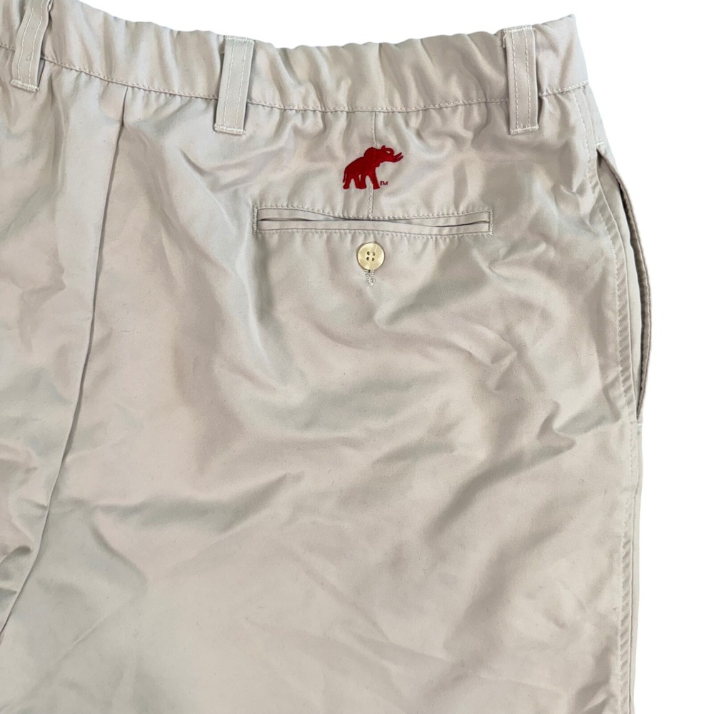 VTG Alabama Crimson Tide Elephant Khaki Shorts Mens 40 SEC Game Day Dadcore Y2K
